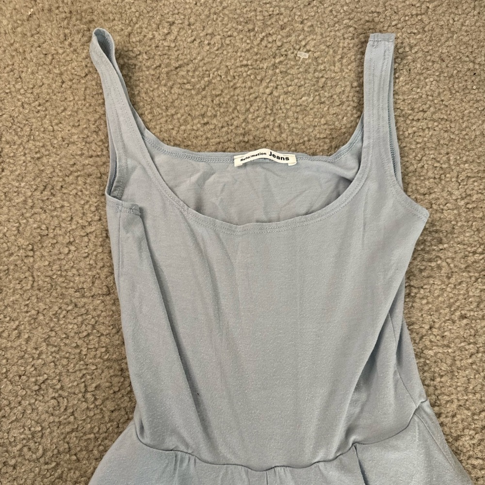 Reformation Jeans Sky Blue Maxi Dress